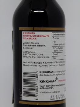 Kikkoman Sojasauce, Nettogewicht 250ml